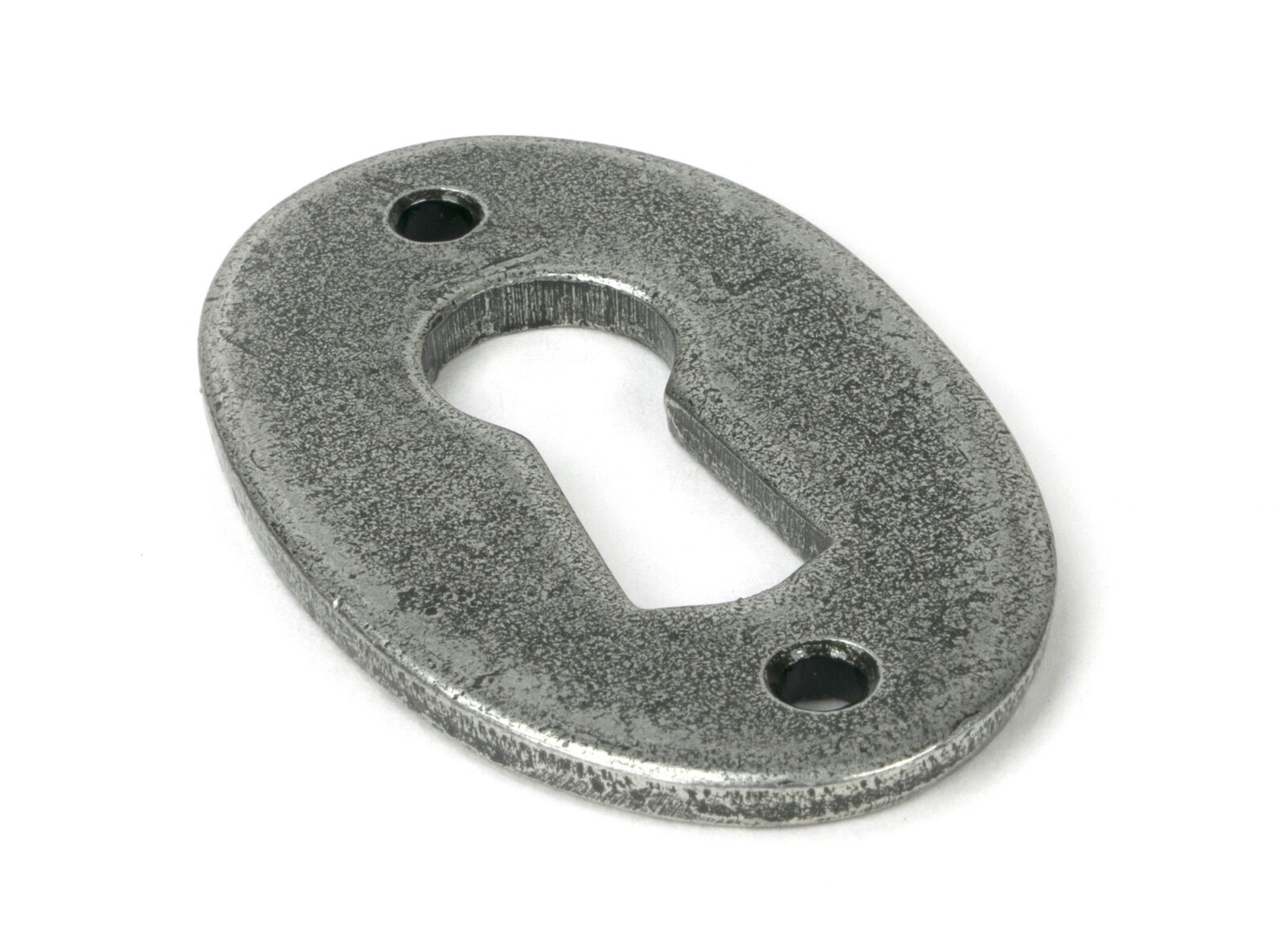 pewter oval escutcheon