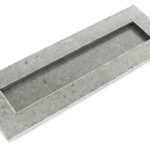 pewter large letter plate