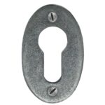 pewter oval euro escutcheon