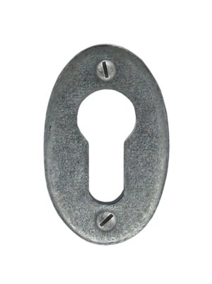 pewter oval euro escutcheon