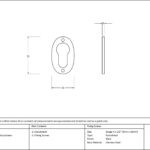 black oval euro escutcheon