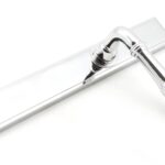 polished chrome reeded slimline lever latch set