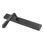 aged bronze reeded slimline lever latch set