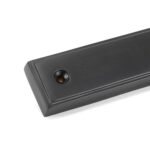 aged bronze reeded slimline lever latch set