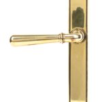 aged brass newbury slimline lever latch set