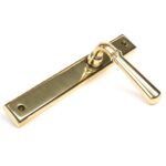 aged brass newbury slimline lever latch set