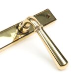 aged brass newbury slimline lever latch set