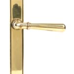 aged brass newbury slimline lever latch set