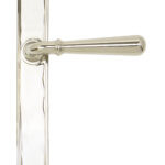polished nickel newbury slimline lever latch set