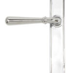 polished chrome newbury slimline lever latch set