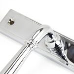 polished chrome newbury slimline lever latch set