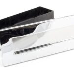 polished chrome traditional letterbox