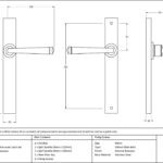external beeswax avon slimline lever latch set