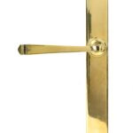 aged brass avon slimline lever latch set