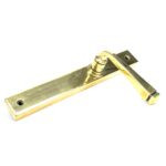 aged brass avon slimline lever latch set