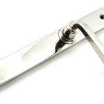 polished nickel avon slimline lever latch set