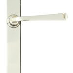 polished nickel avon slimline lever latch set