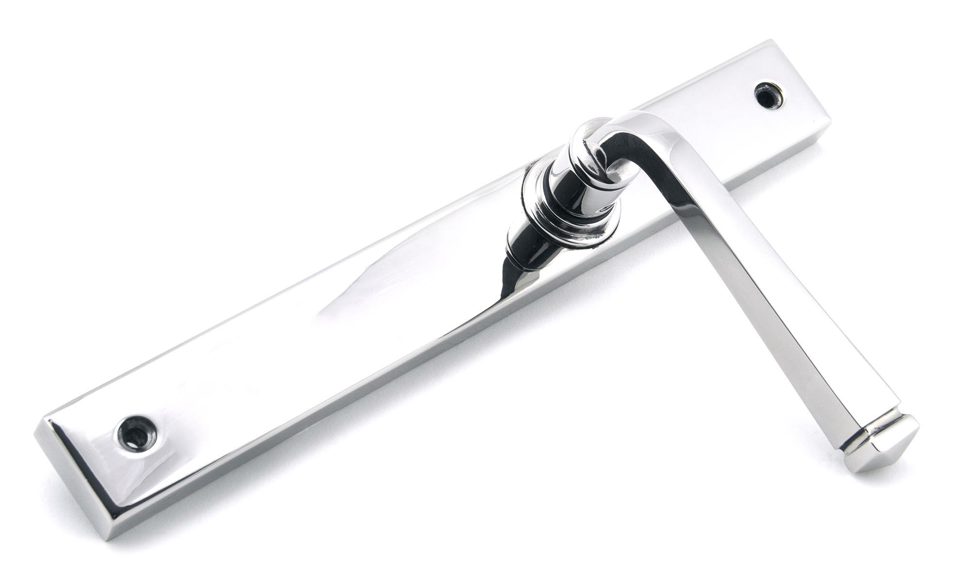 polished chrome avon slimline lever latch set