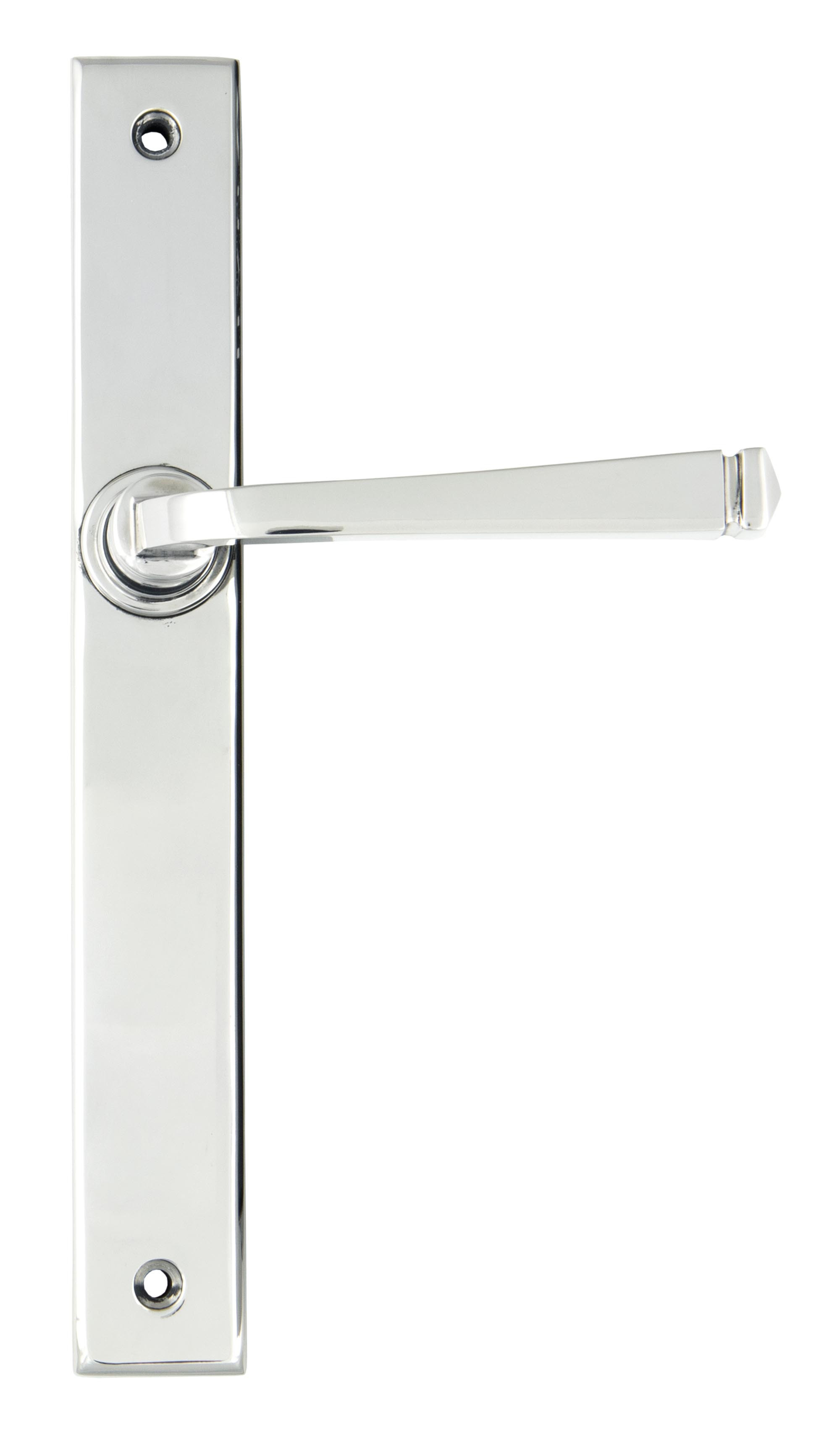 polished chrome avon slimline lever latch set