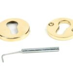 aged brass 52mm regency concealed escutcheon