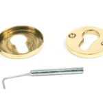 aged brass 52mm regency concealed escutcheon