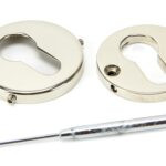 polished nickel 52mm regency concealed escutcheon