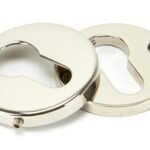 polished nickel 52mm regency concealed escutcheon