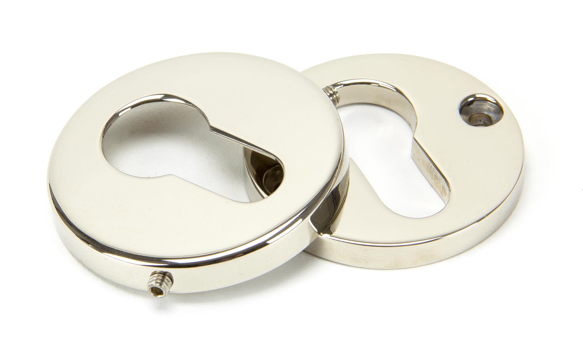 polished nickel 52mm regency concealed escutcheon