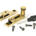 aged brass brompton quadrant fastener narrow