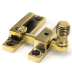 aged brass beehive quadrant fastener narrow