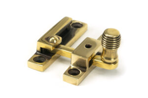 aged brass beehive quadrant fastener narrow