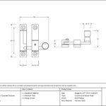 aged brass mushroom quadrant fastener narrow