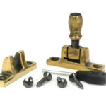 aged brass mushroom brighton fastener narrow (square)