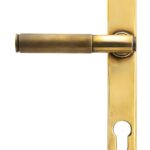 aged brass brompton slimline lever espag. lock set