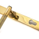 aged brass brompton slimline lever espag. lock set