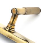 aged brass brompton slimline lever espag. lock set