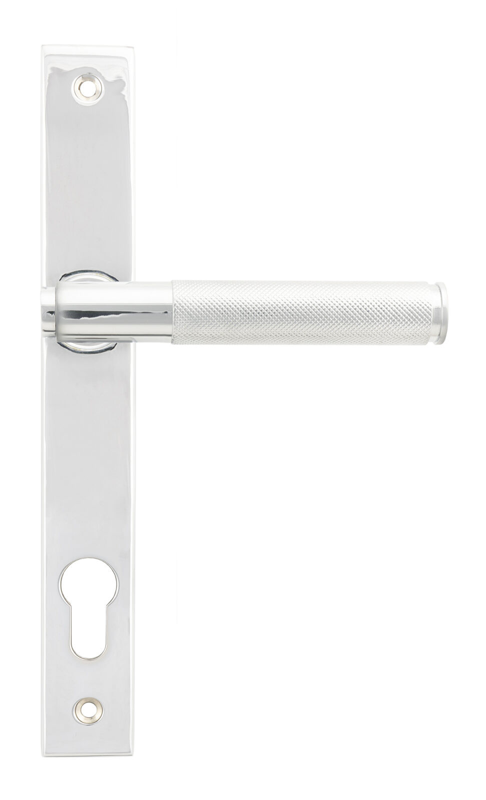 polished chrome brompton slimline lever espag. lock set