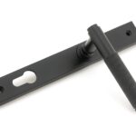 matt black brompton slimline lever espag. lock set