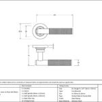aged brass brompton lever on rose set (plain)