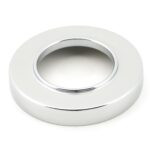 polished chrome brompton lever on rose set (plain)