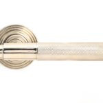 polished nickel brompton lever on rose set (beehive)