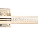 polished nickel brompton lever on rose set (square)