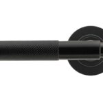 black brompton lever on rose set (plain)