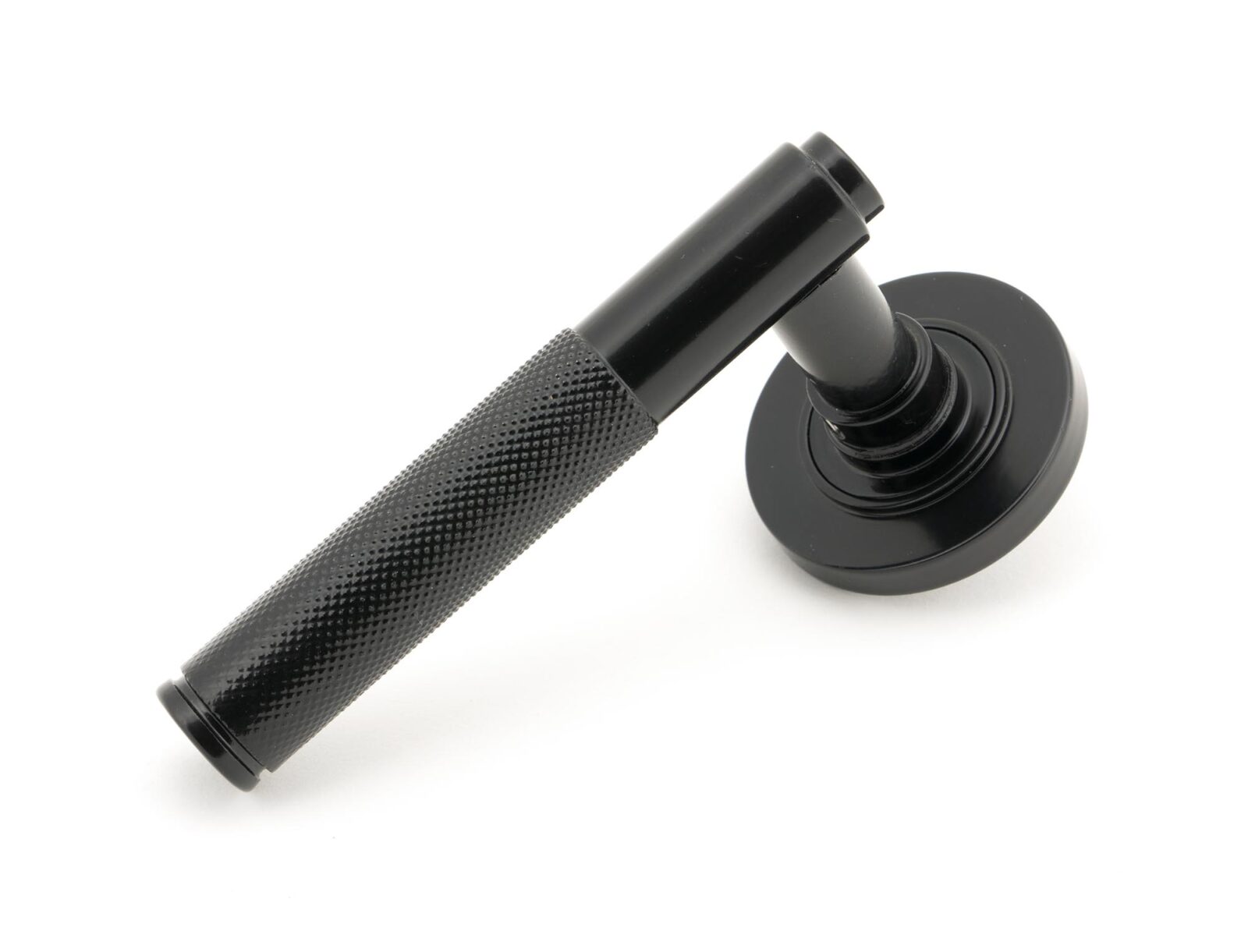 black brompton lever on rose set (plain)