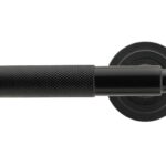 black brompton lever on rose set (art deco)