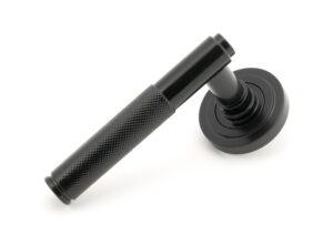 black brompton lever on rose set (art deco)