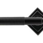 black brompton lever on rose set (square)