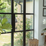 matt black brompton lever on rose set (art deco)