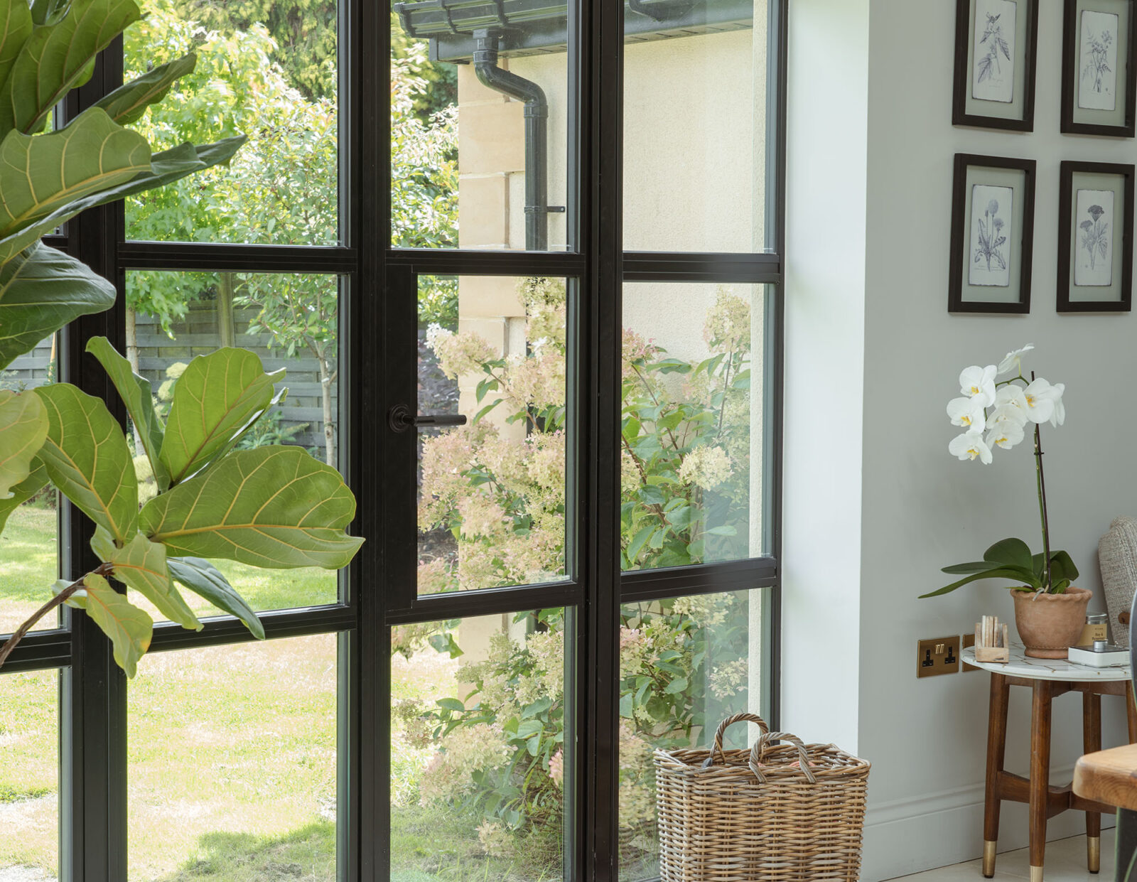 matt black brompton lever on rose set (art deco)