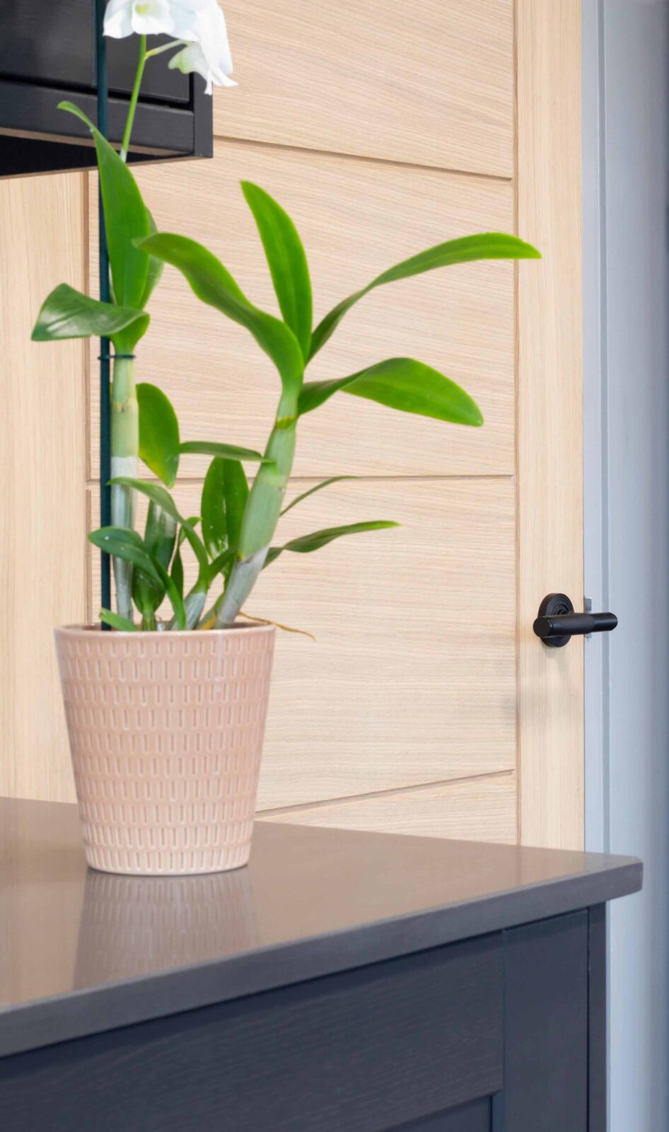 matt black brompton lever on rose set (beehive)